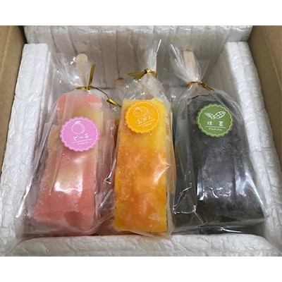 くずバー詰め合わせ(白桃・みかん・抹茶大納言　各2本)