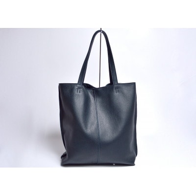 【Groover Leather】トートバッグ:信州鹿革:DTB-100(ブラック)
