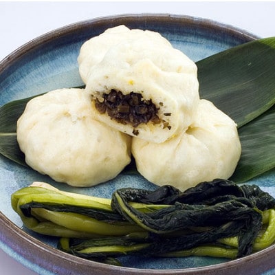 おやき 野沢菜8個　信州産 石臼挽き地粉