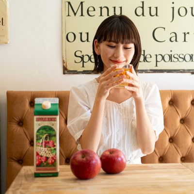 信州育ちのりんごストレートジュース1000ml×6本