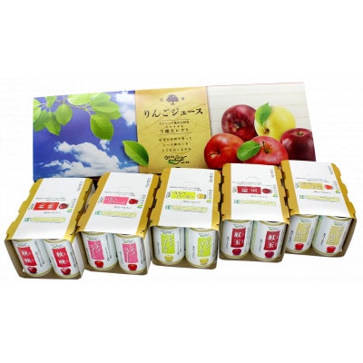 信州りんごジュース5種セレクト(紅玉) 160g/6本×5種類