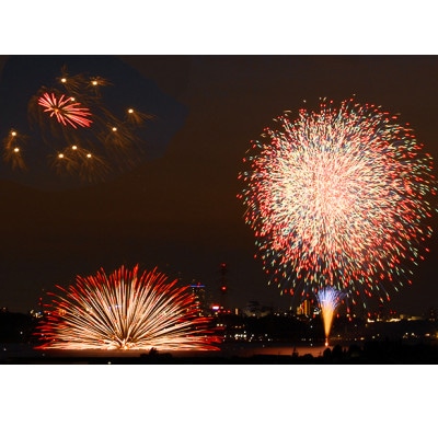 【数量限定】手賀沼花火大会アビスタ屋上観覧席(ペア椅子席)+お土産(あびこの産品お菓子セット)