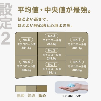 ほどよい高さの枕を好む人向け枕 THE PILLOW Preset 14 HodoyoiTakasa