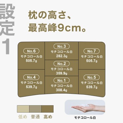 高い枕を好む人向け枕 THE PILLOW Preset 15 Takame