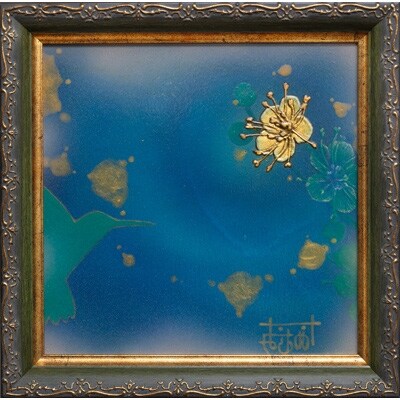 【アート】一点物 油絵【絵画】我孫子市で制作された世界で1つだけの芸術作品「あなたをそっと」