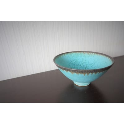 大谷焼　爽やかなターコイズブルーbowl　2個セット(田村商事)