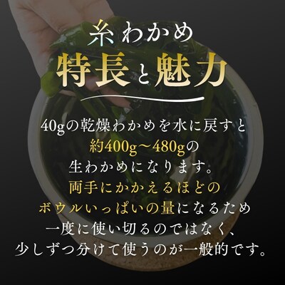 鳴門市里浦産乾燥糸わかめ　120g　(株)貴彩