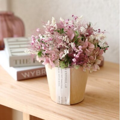 プリザーブドフラワー プリュムポット