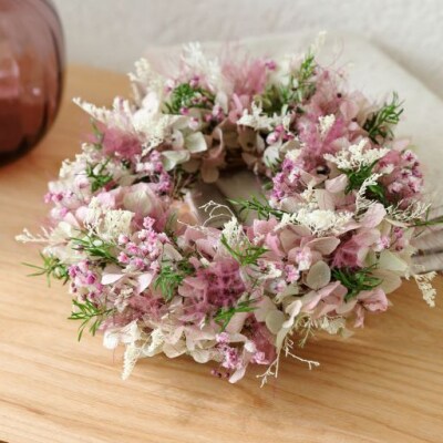 プリザーブドフラワー プリュムリース・ミニ 