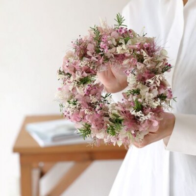 プリザーブドフラワー プリュムリース・ミニ 