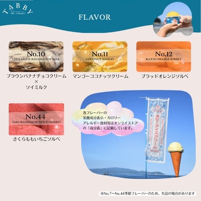 【TABBY ICE CREAM】おまかせチョイス♪ アイスクリーム 12個 セット