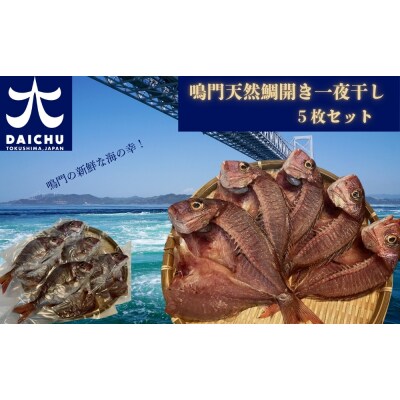 鳴門天然鯛開き一夜干し5枚セット