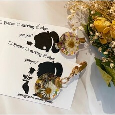 朝日町産小川のラベンダーとカモミールのストラップ&ヘアクリップ