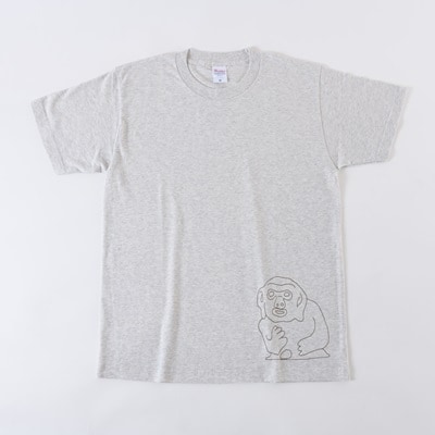猿石Tシャツ　グレー　Sサイズ