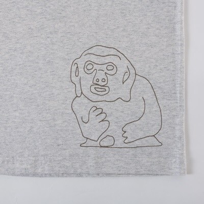 猿石Tシャツ　グレー　Sサイズ
