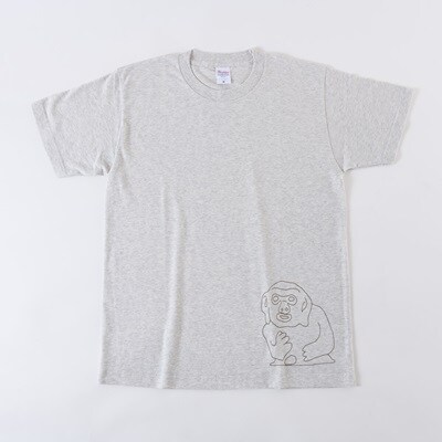 猿石Tシャツ　グレー　Lサイズ