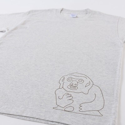 猿石Tシャツ　グレー　Lサイズ