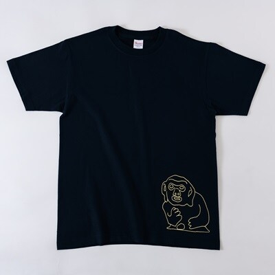 猿石Tシャツ　ネイビー　Mサイズ