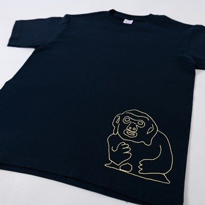 猿石Tシャツ　ネイビー　Mサイズ
