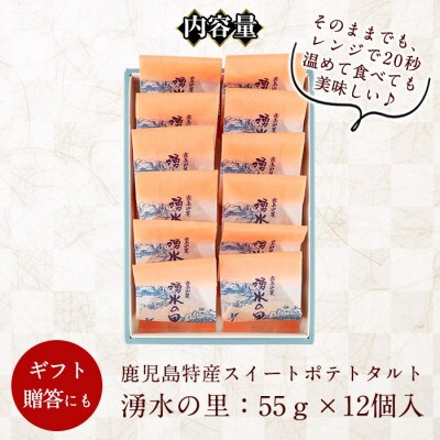 鹿児島特産 スイートポテト タルト 湧水の里(55g×12個)【きくすい堂】 y376