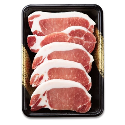 柔らかで濃厚な旨み! 黒豚ロースステーキ 500g (5枚入×1P)