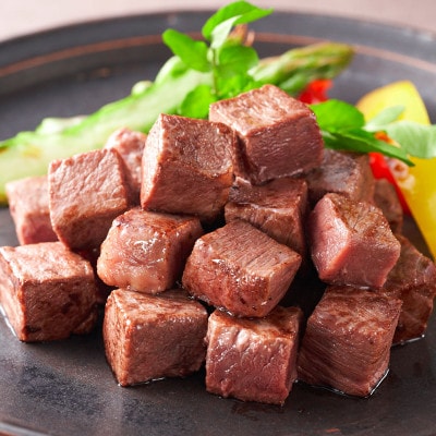 A4等級 鹿児島産黒毛和牛のモモサイコロステーキ 合計500g(250g×2P)(湧水町)