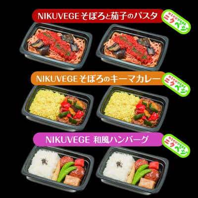 旅ごはん3種セット NIKUVEGEシリーズ 計6食入