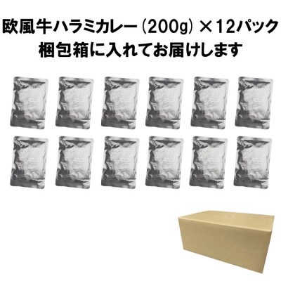 欧風牛ハラミカレー(200g×12パック)