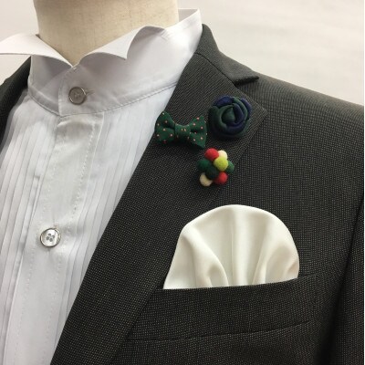 ラペルピン3個セット【グリーン系】