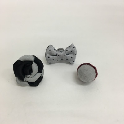 ●ラペルピン3個セット【モノトーン系】