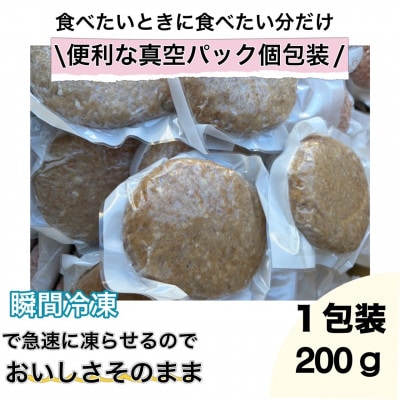 【無添加】生熟成ハンバーグ(200g×4個)