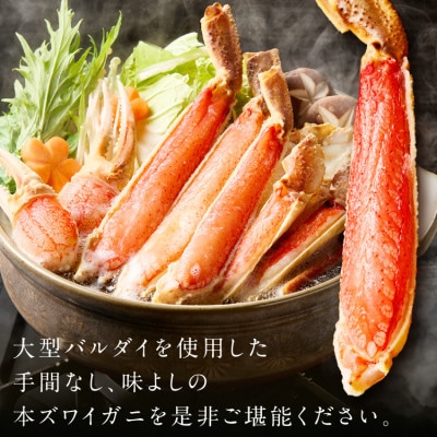 生本ズワイガニ ハーフポーション 大型バルダイ使用 約2kg(総重量3kg)ふるさと納税3.0