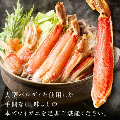 ●生本ズワイガニ ハーフポーション 大型バルダイ使用 約3kg(総重量4.5kg)ふるさと納税3.0
