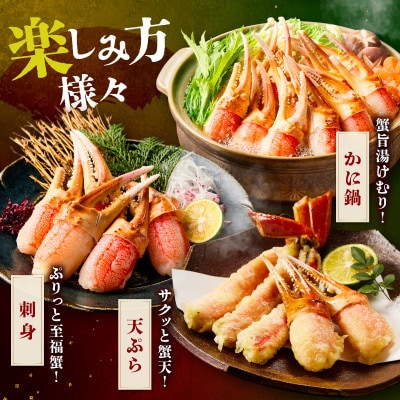 生ズワイ蟹爪 生食可 総重量約1kg(解凍後約800g) 16-20本 ふるさと納税3.0