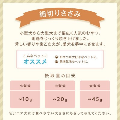 ペットフード研究所 国産無添加 細切りささみ100g