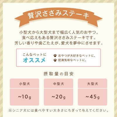 ペットフード研究所 国産無添加 贅沢ささみステーキ 100g