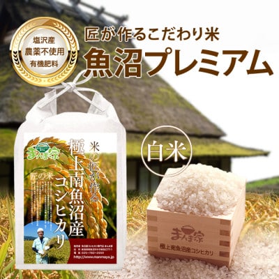 【7年産新米予約】特別栽培米「南魚沼産コシヒカリ」(栽培期間中農薬・化学肥料不使用)白米10kg