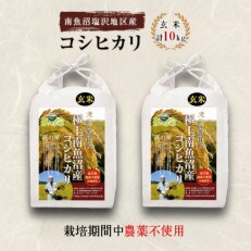 【令和4年産】特別栽培米「南魚沼産コシヒカリ」(栽培期間中農薬・化学肥料不使用)玄米10kg