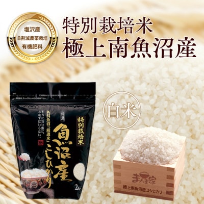 【7年産新米予約】特別栽培米「南魚沼産コシヒカリ」(栽培期間中農薬節減・化学肥料不使用)白米4kg