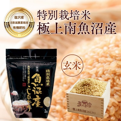 【7年産新米予約】特別栽培米「南魚沼産コシヒカリ」(栽培期間中農薬節減・化学肥料不使用)玄米8kg