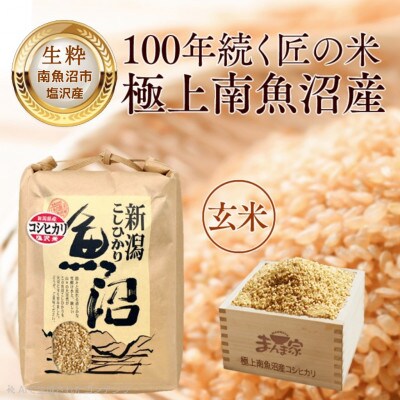 【毎月定期便】南魚沼産コシヒカリ(塩沢産)玄米5kg全6回