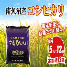 【毎月定期便】南魚沼産コシヒカリ5kg全12回 | ふるさと納税のお礼品