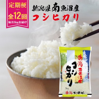 【毎月定期便】南魚沼産コシヒカリ 5kg全12回