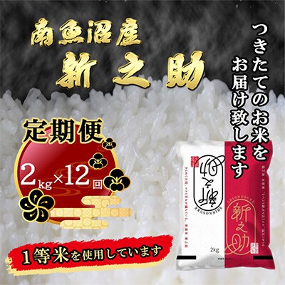 2023年7月発送開始『定期便』南魚沼産新之助2kg全12回