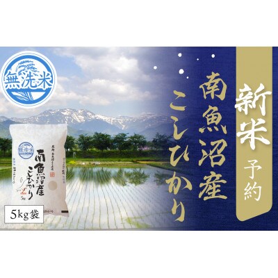 【11月発送】南魚沼産こしひかり　無洗米　5kg