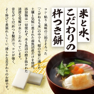 【生切り餅】氷温熟成南魚沼産こがねもち9kg