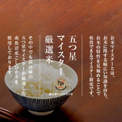 【毎月定期便】【雪蔵貯蔵米】南魚沼産こしひかり　5kg全12回