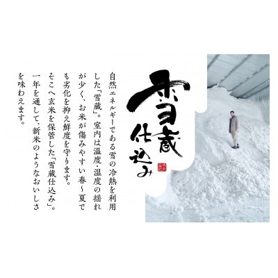 2022年4月発送開始『定期便』雪蔵貯蔵米　南魚沼産こしひかり2kg　全6回