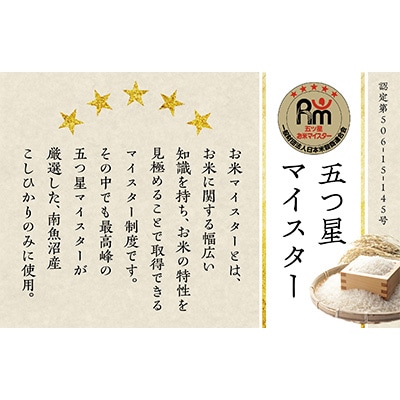 2023年6月発送開始『定期便』雪蔵貯蔵米　南魚沼産こしひかり　2kg×全6回
