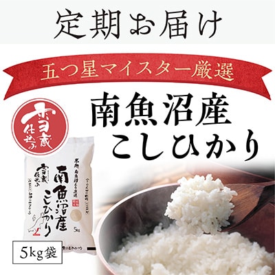 2024年2月発送開始『定期便』雪蔵貯蔵米 南魚沼産こしひかり10kg 全12回